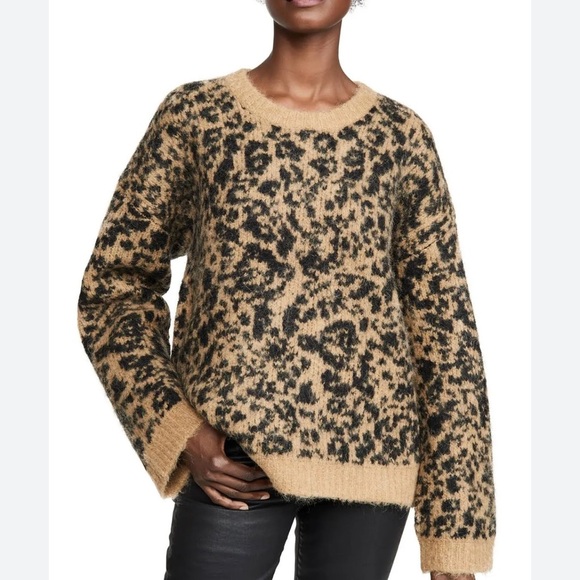 Madewell Sweaters - Madewell Alpaca Wool Sweater Leopard